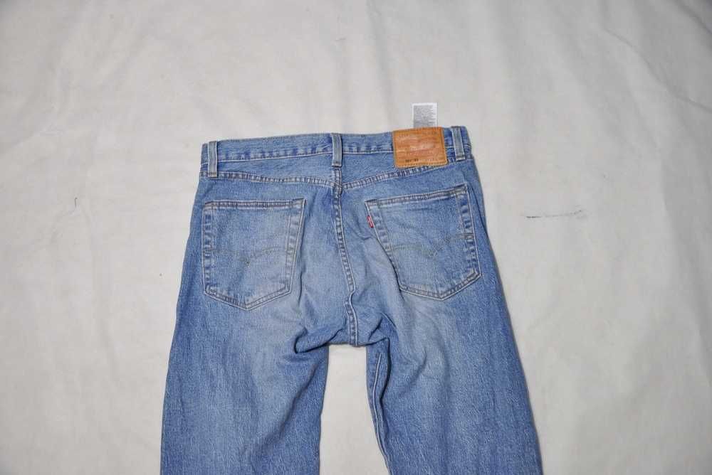 LEVIS 501 93 M 86cm 33/30 męskie spodnie jeansowe slim stretch s7v