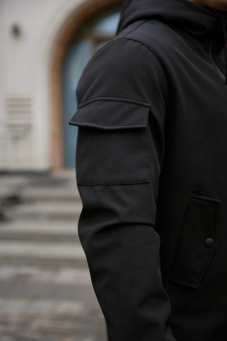 Куртка чоловіча soft shell intruder чорна