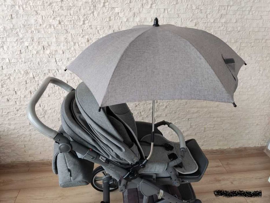 Wózek dziecięcy 2w1 ROAN Bass Soft + śpiworek + parasolka.