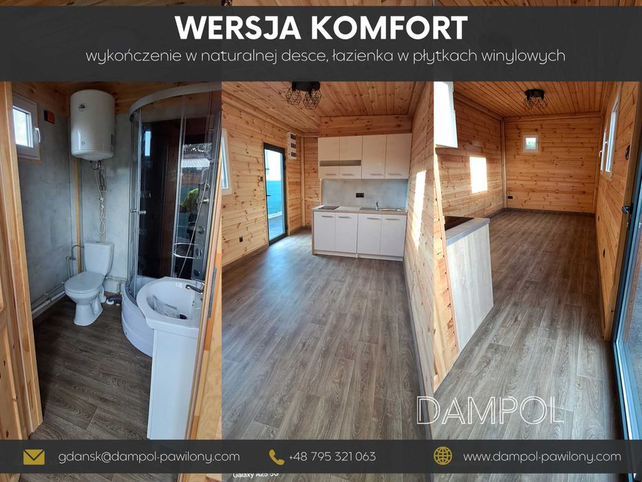 Domek 30m2/ modułowy, całoroczny, letniskowy, mobilny, biuro