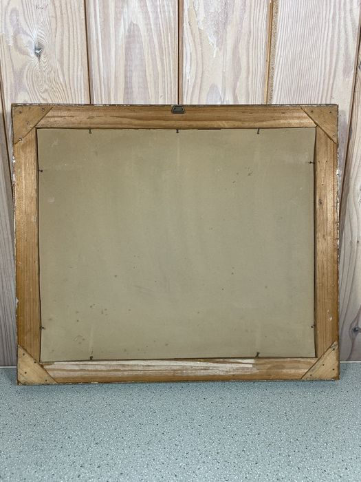 Pejzaż olejny ręcznie malowany brzozy zieleń