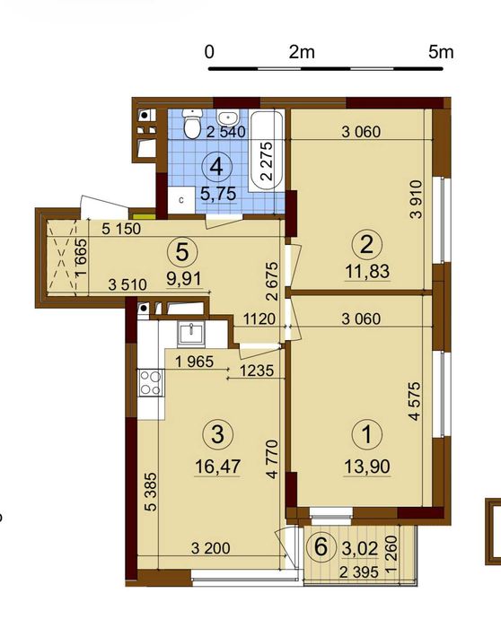 Продам чудову 2-кімнатну квартиру в ЖК Варшавський мікрорайон.