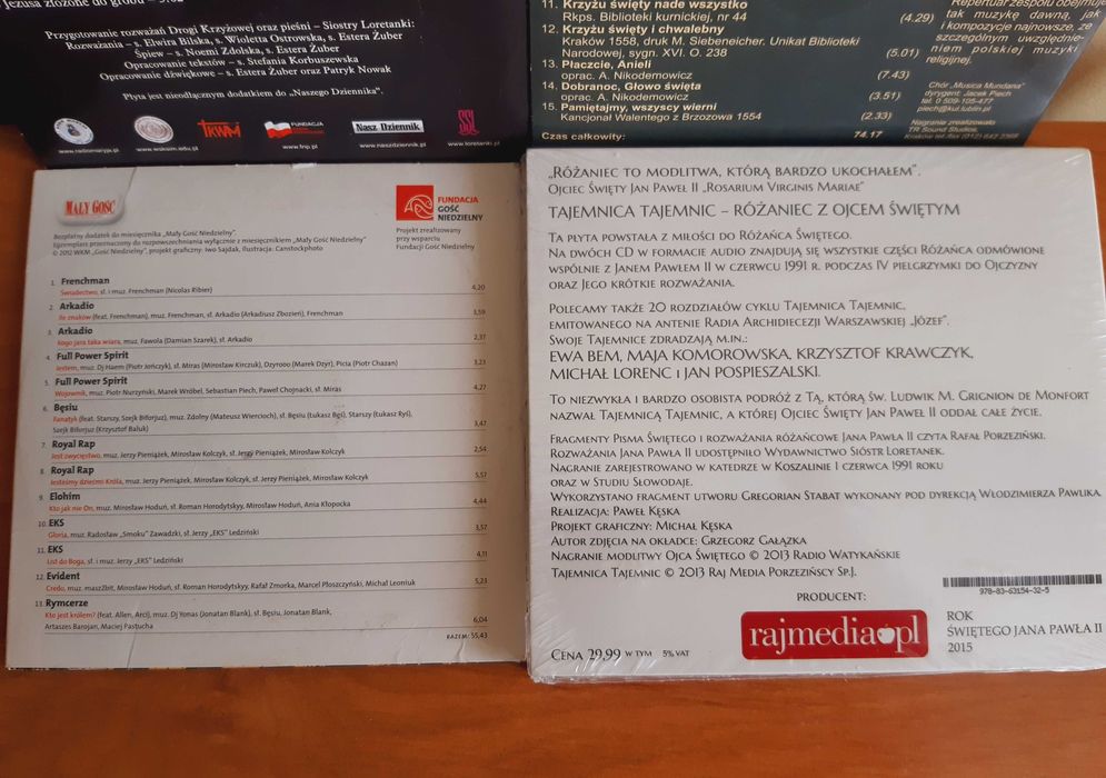 Katolickie płyty 16 szt.