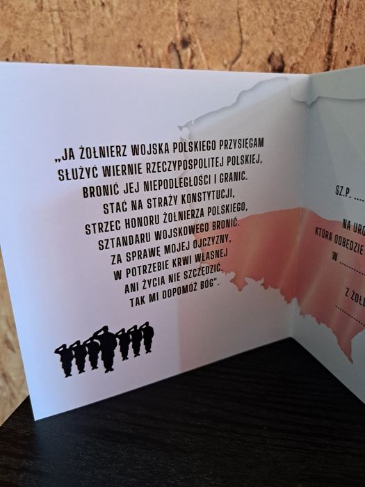 Zaproszenie na Przysięgę Wojskową 10 sztuk