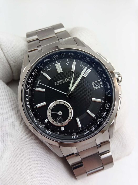 Часы Citizen GPS Attesa CC3010-51E Eco-Drive вечник, титан, сапфир, синхронизация со спутником