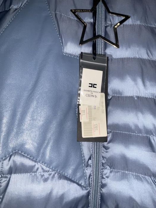Шикарне пальто Elisabetta Franchi by Céline b. , синє, p. 44 Італія