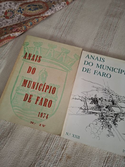 3 livros Anais do Município de Faro
