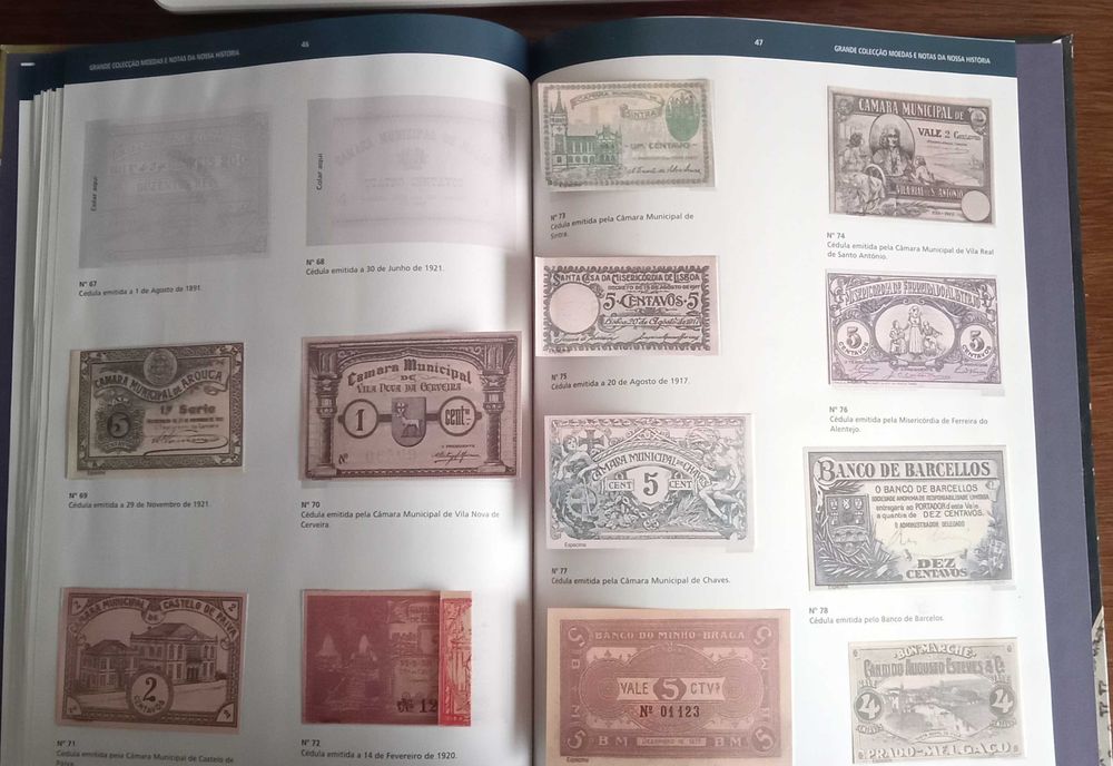 Moedas e Notas de Nossa História - - - - - Colecção