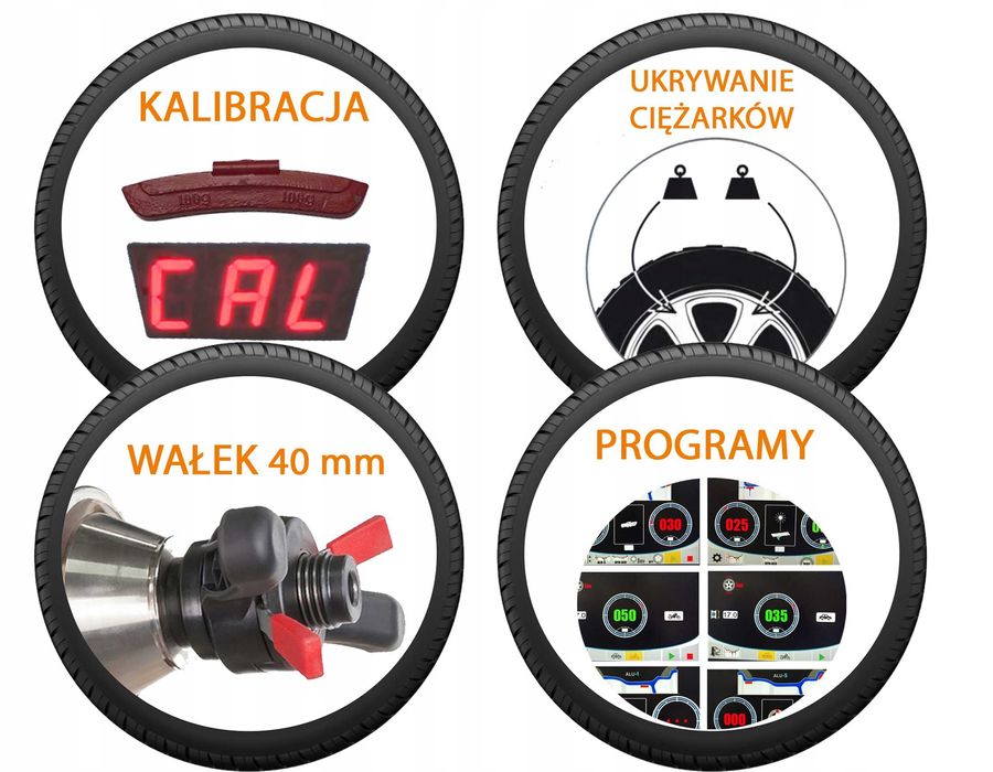 ELPRO Montażownica Automat Runflat + wyważarka laser opon Wulkanizacja