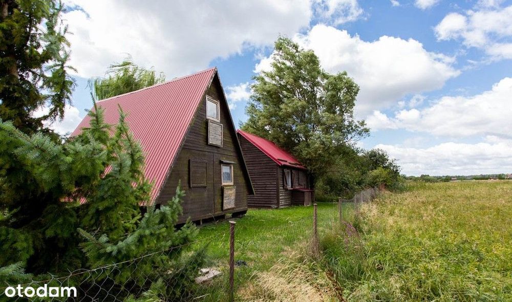 Działka nad jeziorem Grabniak 1200 m² cisza, natura i domek letniskowy