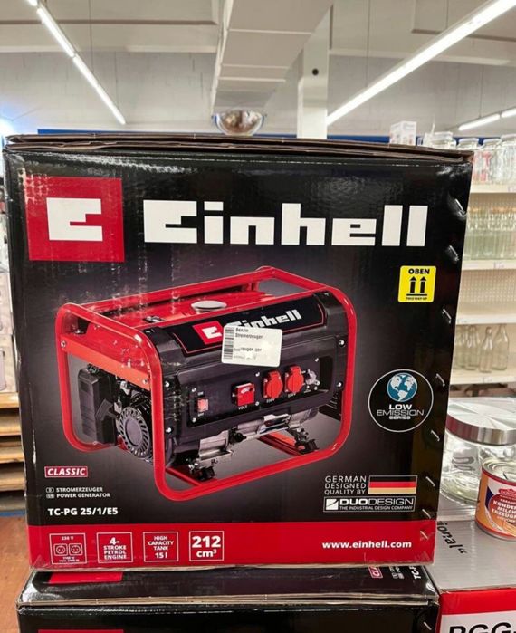 Бензиновый генератор Einhell TC-PG 25/1/E5 Германия 

Einhell TC-PG 25