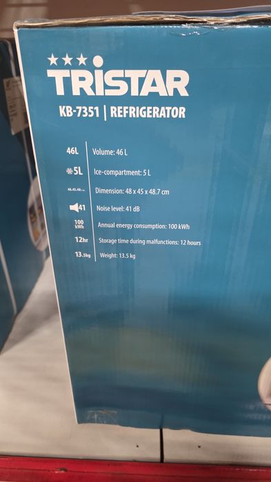 Mini Bar / Frigorífico Compacto Tristar KB-7351 – Novo e Embalado