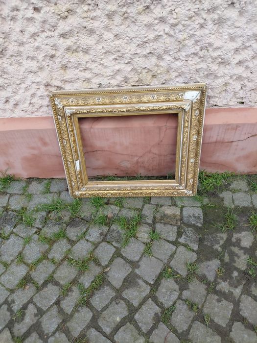 Rama do obrazu retro vintage zlota