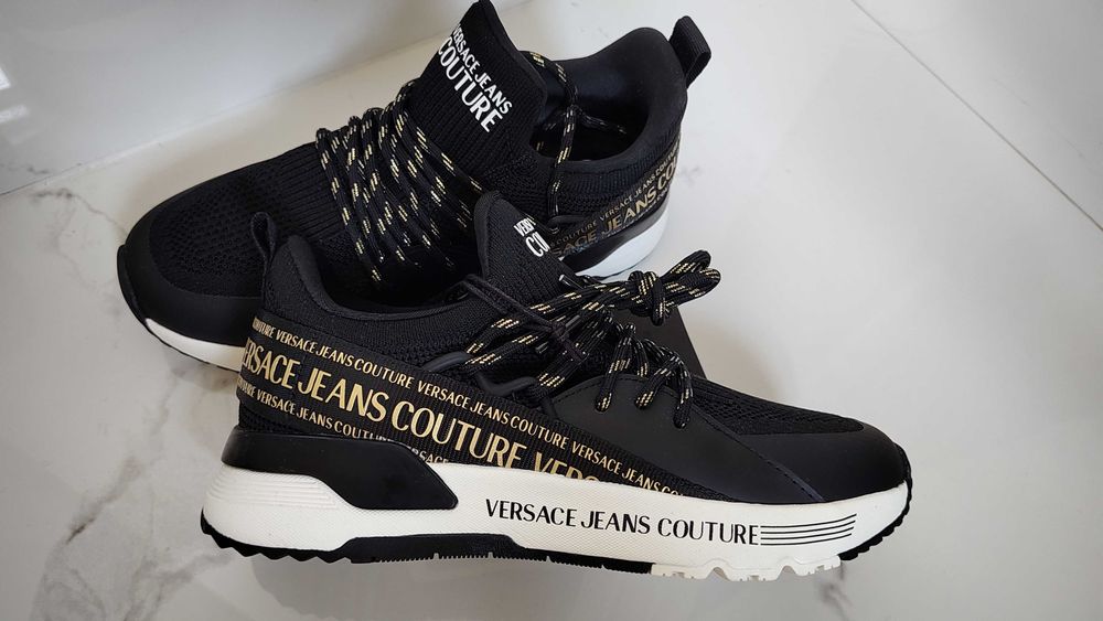 Sneakersy Versace Jeans Couture czarny, złoty 38