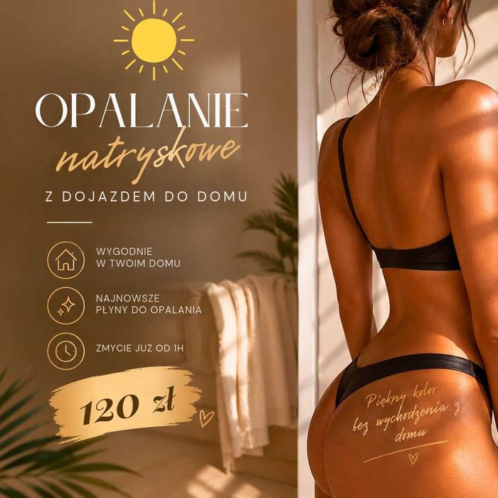 Opalanie natryskowe z dojazdem do domu 120zł