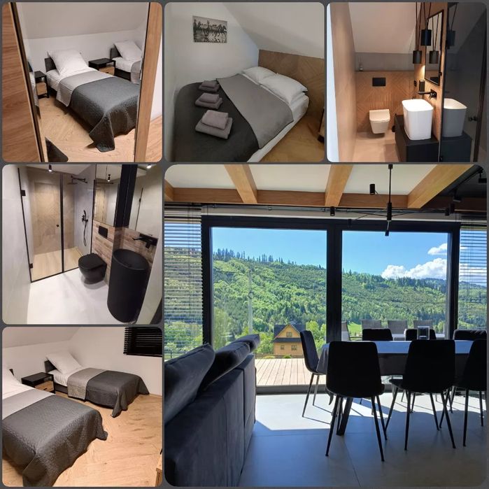 Domek premium z Jacuzzi i sauna Beskidy | 10-13 osób | widok |  Złatna