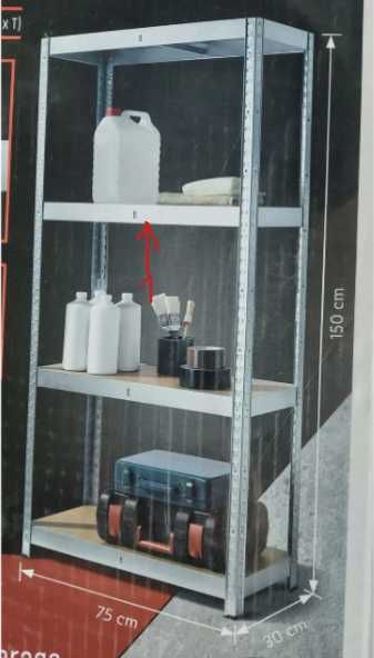 Побутова полиця стелаж поличковий 75×150×30 см Parkside Читайте опис