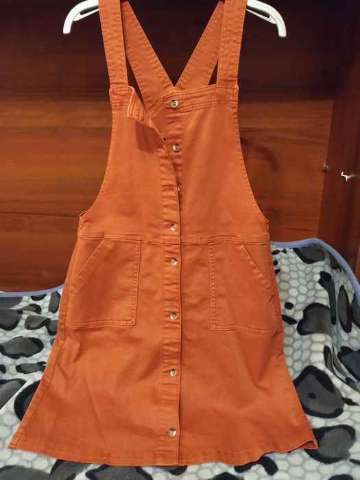Сарафан H&M на р.152-158, джинс, котон