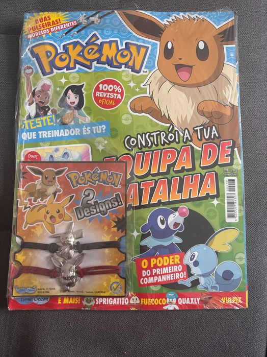 Revista Pokemon e Pulseiras