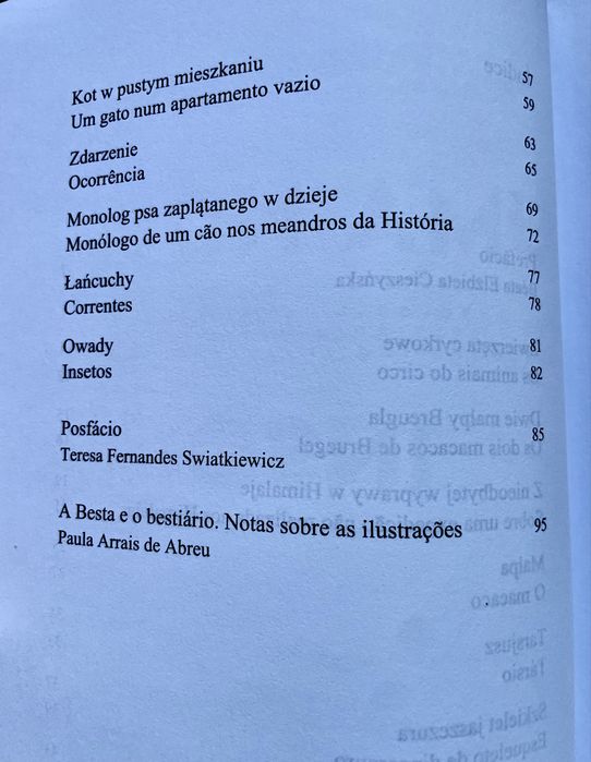 Wislawa Szymborska - Uma Noite de Insónia: Antologia Temática, Bestiário Poético Ecocrítico Ilustrado