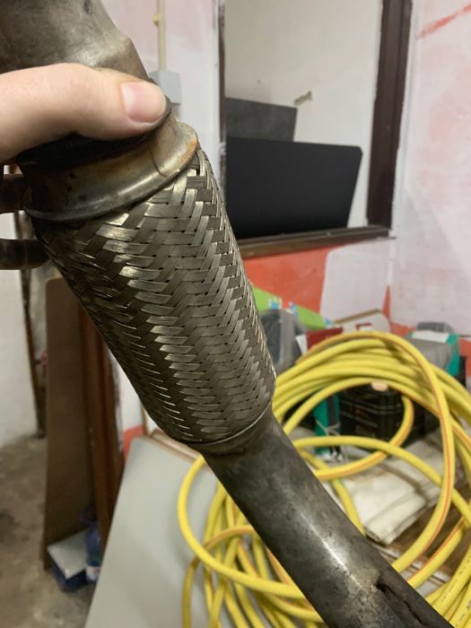 Tubo de escape com serpentina mercedes