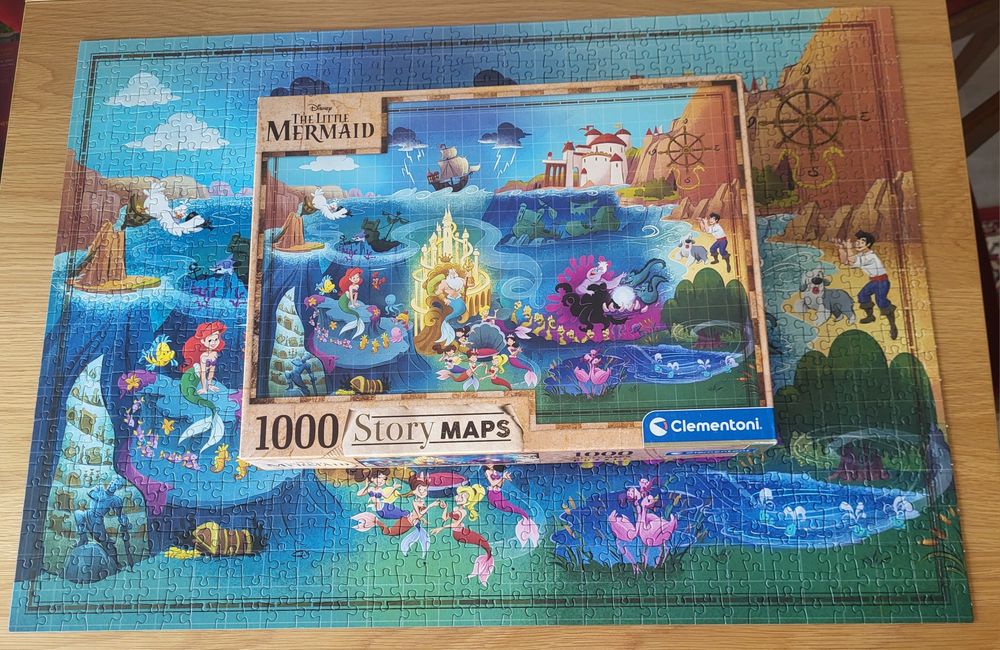 Puzzle Clementoni Mała Syrenka Story Maps 1000 elementów