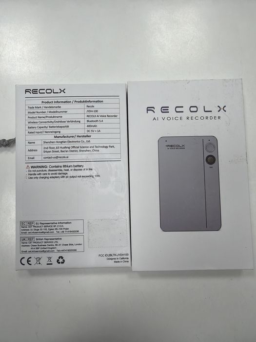 Dyktafon Ai Recolx