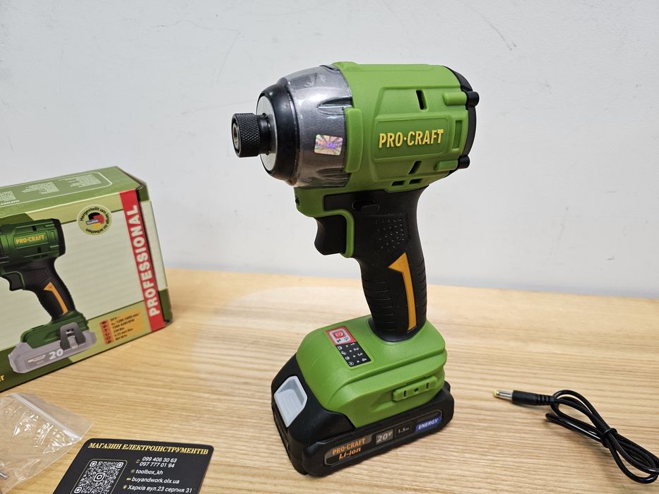Импакт ProCraft PS22 +Акб+з.у Винтоверт Бесщеточный Гарантия 36мес