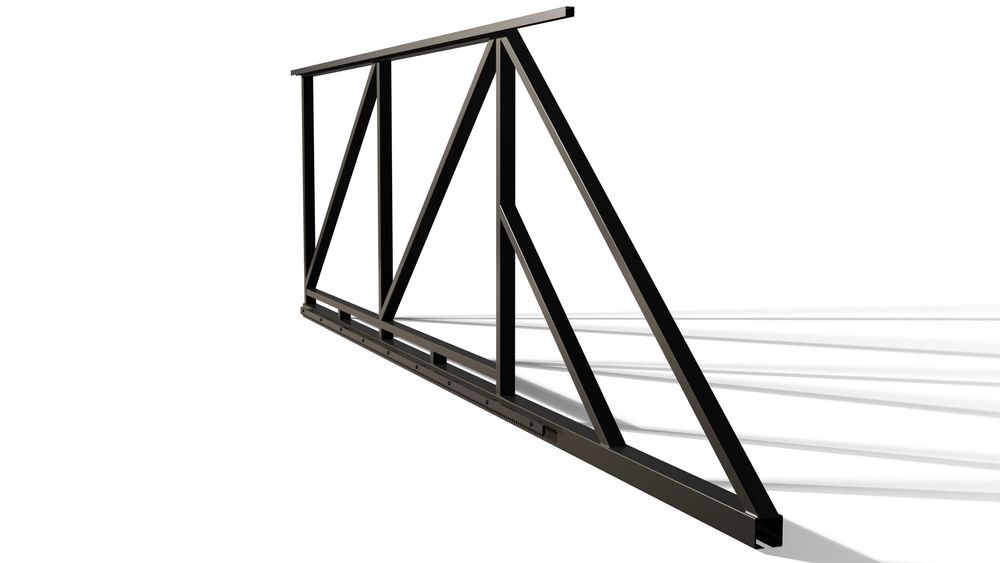 BRAMA PRZESUWNA rama SAM wypełnij MALOWANA proszkowo RAL