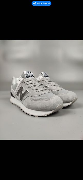 Кросівки New Balance 574 Light Gray Reflective Logo