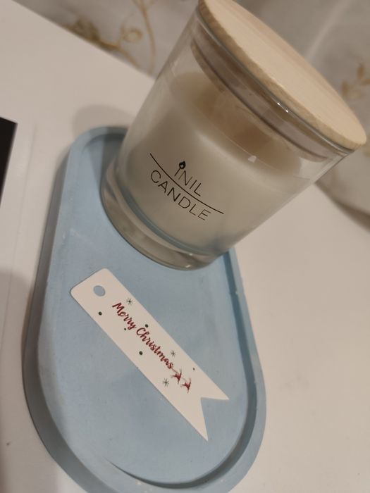 свічки ручної роботи з соевого воску,в слянній тарі .Нові.