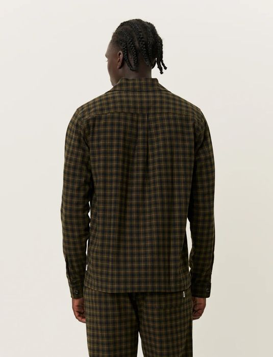 Piżama zielona w kratkę flanelowa Les Deux M