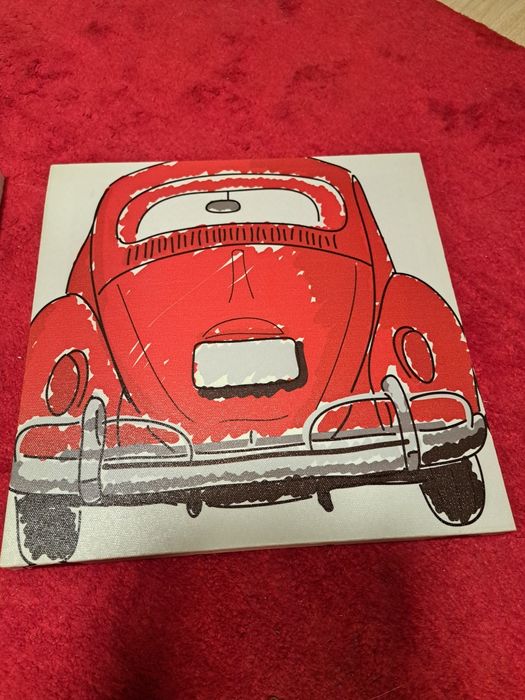 Dwa obrazki z Volkswagenem Garbusem