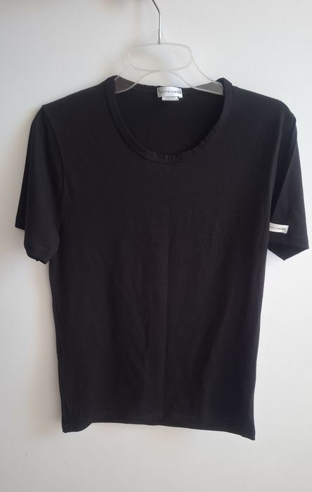 Koszulka t-shirt czarny klasyczny Pierre Cardin L
