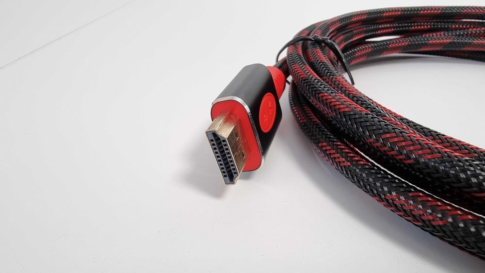 Kabel HDMI 4K UHD 3 m w oplocie High Speed do TV monitora