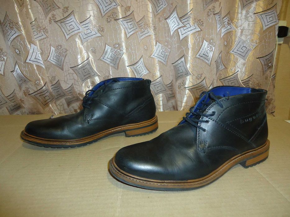 Напівчеревики BUGATTII шкіряні, класичні, демісезонні, розмір 41(27,5)