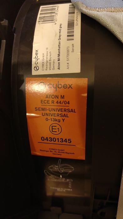 Fotelik cybex aton m + baza ISOFIX + fotelik sirona M2 i-size