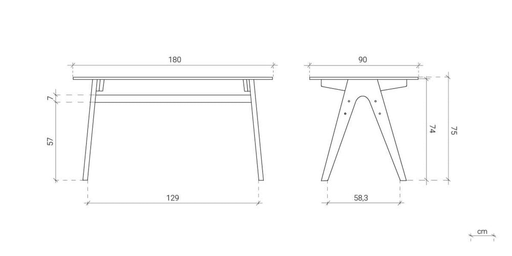 Mesa de jantar 4 lugares