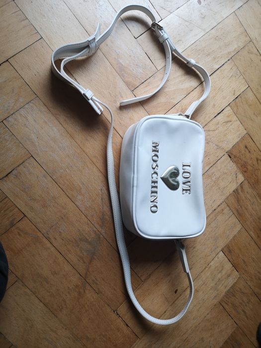 Torebka Love MOSCHINO biała, kremowa