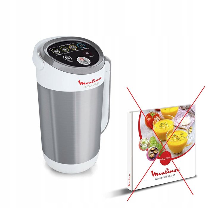 Moulinex Easy Soup Blender 1.2L Srebrny Idealny do Zup Smoothie