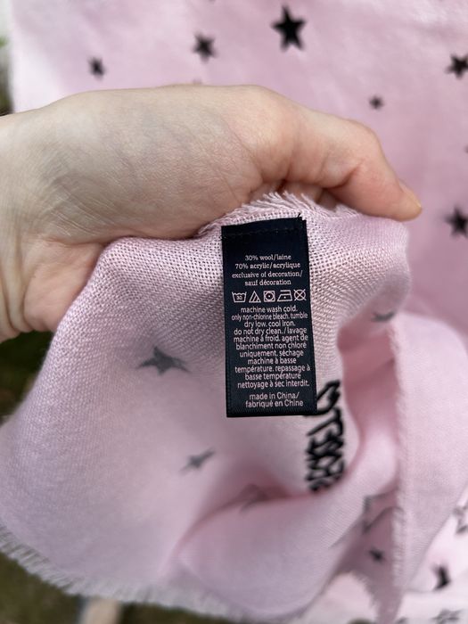 Bladoróżowy duży szal chusta Victoria’s Secret
