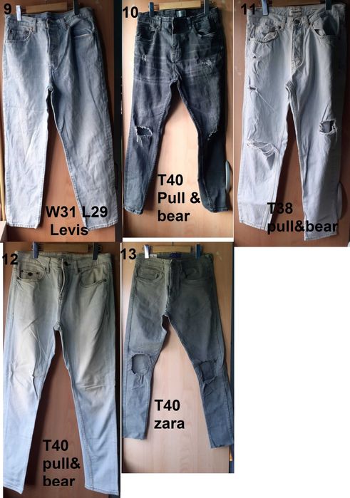 Calças de ganga homem (38, 40, 42)