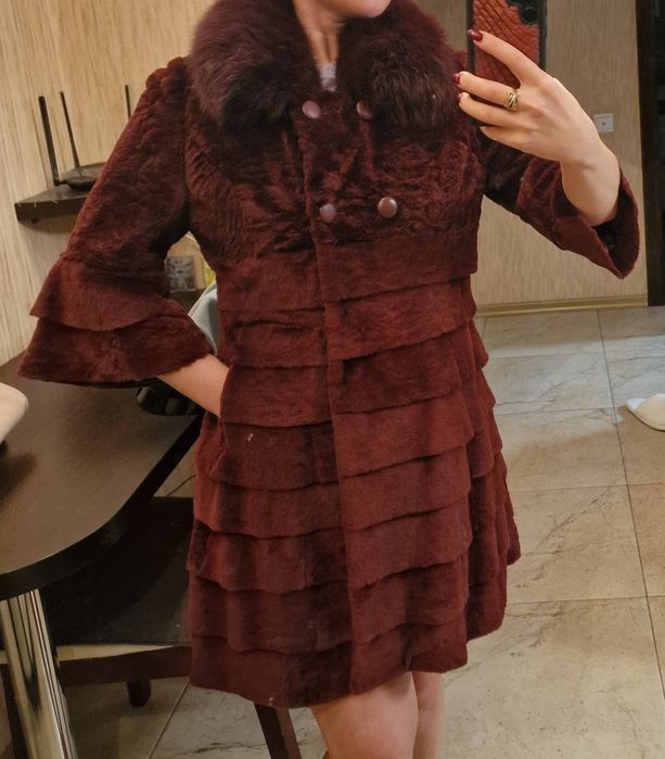 Шуба с натурального меха