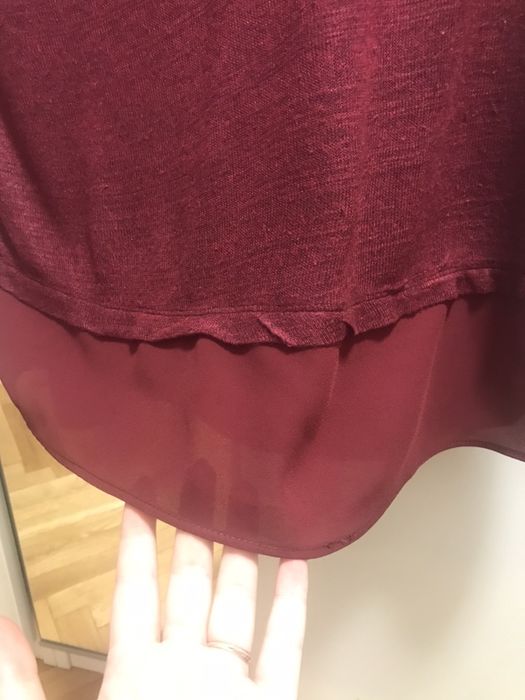 Bluzka Stradivarius M 38 tiulowy dół