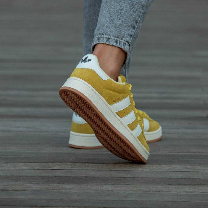 Кросівки Adidas Campus 00s Yellow/White premium