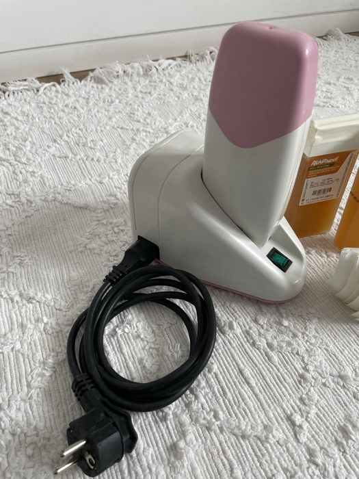Aquecedor de cera, 2 rollon e bandas