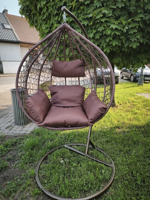 Fotel kokon ogrodowy huśtawka
