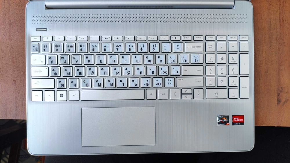 Ноутбук HP 15.6" FHD Ryzen 7 5700U 8 ядер 16 потоків/12gb/256/41Wh/45W