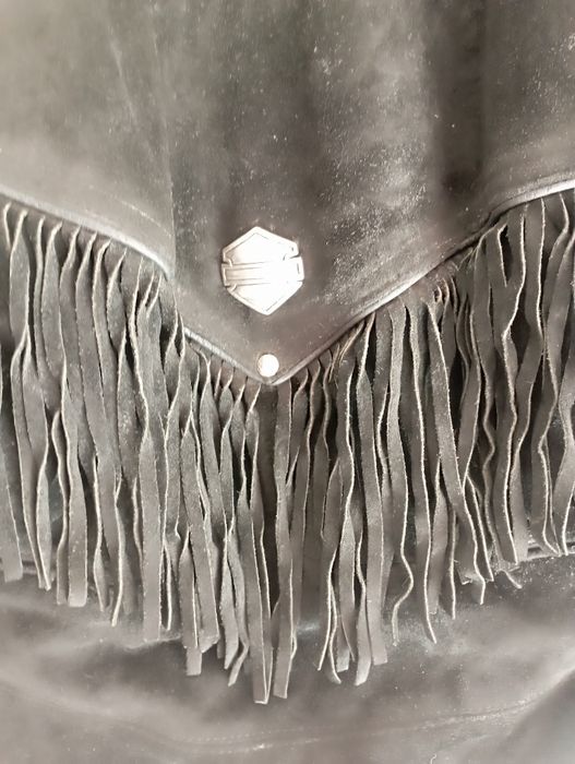 Blusão vintage HARLEY DAVIDSON com franjas