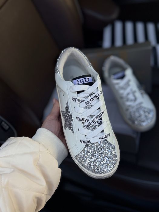 Кеди голден гус golden goose | срібні снікерси